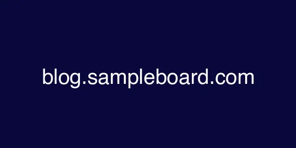 blog.sampleboard.com