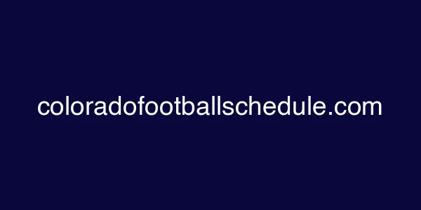 coloradofootballschedule.com