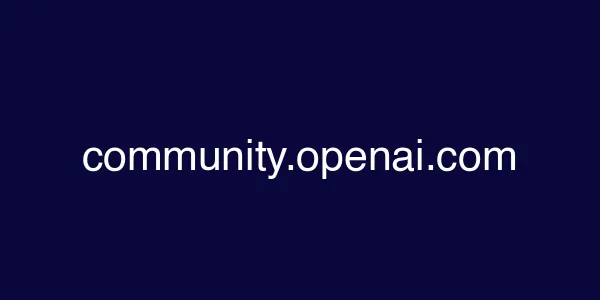 community.openai.com