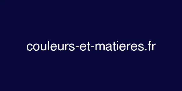 couleurs-et-matieres.fr