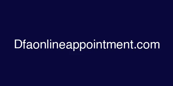 Dfaonlineappointment.com