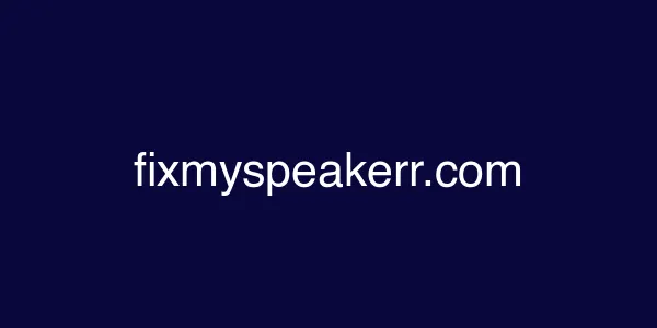 fixmyspeakerr.com