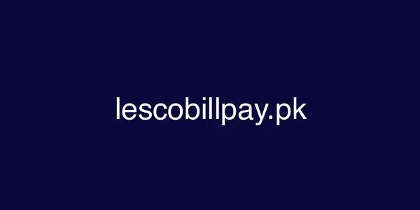 lescobillpay.pk