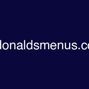 Mcdonaldsmenus.co.uk