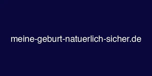 meine-geburt-natuerlich-sicher.de