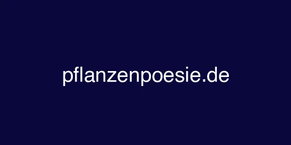 pflanzenpoesie.de