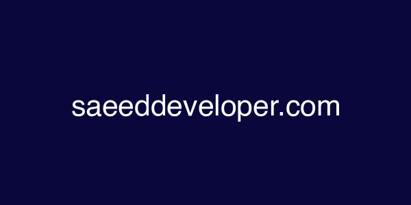 saeeddeveloper.com