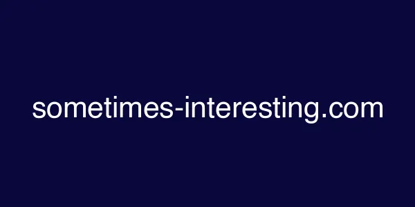 sometimes-interesting.com