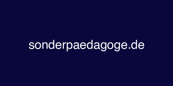 sonderpaedagoge.de
