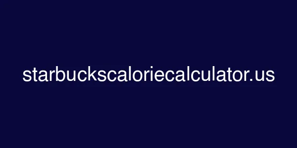 starbuckscaloriecalculator.us