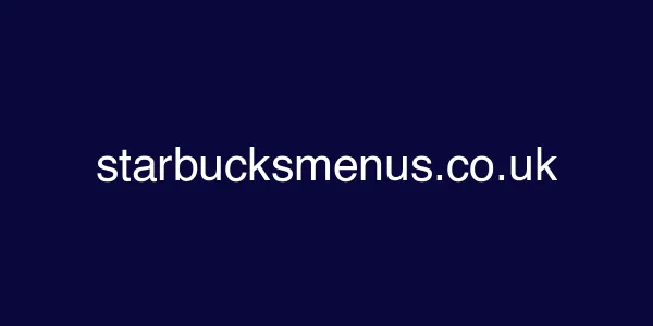 Starbucksmenus.co.uk