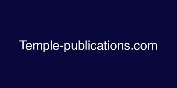 Temple-publications.com