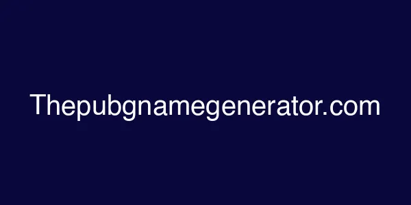 Thepubgnamegenerator.com