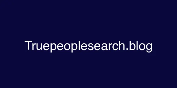 Truepeoplesearch.blog