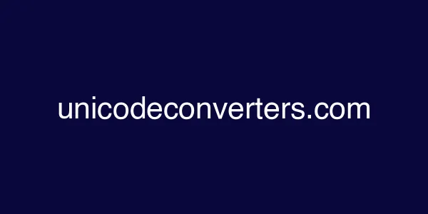 Unicodeconverters.com