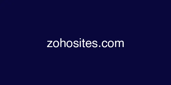 zohosites.com